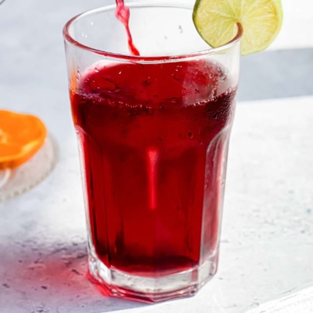 Jamaica (Hibiscus) Agua Fresca.